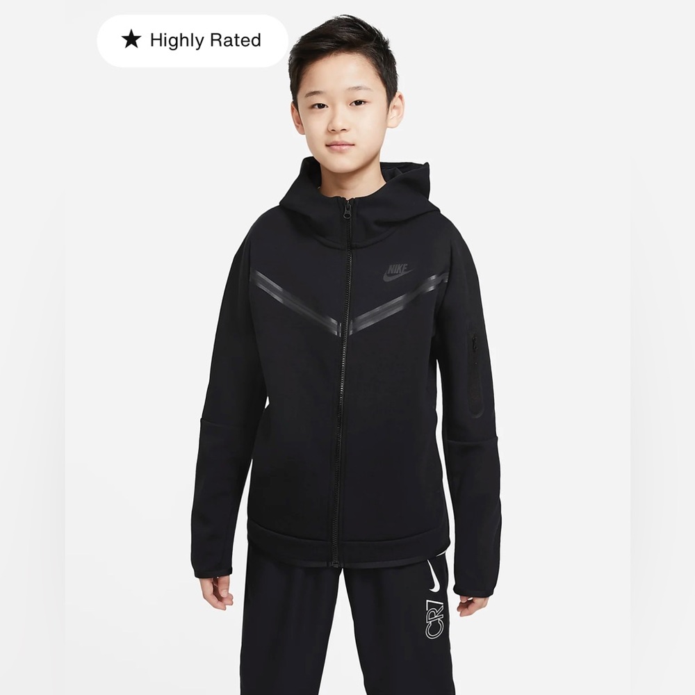 Boys Nike Tech NWT Fleece Full-Zip Hoodie